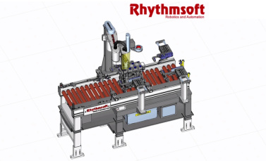 Czujnik serii RF040 w zrobotyzowanym systemie pomiaru otworów silnika