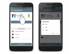 Aplikacja mobilna do pomiaru zestawów kołowych Aplikacja mobilna Android do pomiaru parametrów kolejowych zestawów kołowych i gromadzenia danych kontrolnych na całym świecie
