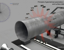 System pomiarowy laserowy 3D do rur System laserowy 3D do automatycznego pomiaru geometrii rur o dużej średnicy i kontroli wymiarowej na całym świecie